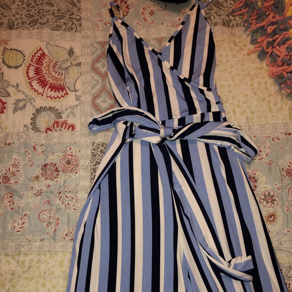 Striped jumpsuit